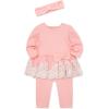 Little Me Clothes for Baby Girls’ Tutu Shirt and Legging Set, 3 Months to 24 Months(Quartz Pink/Marshmallow)