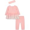 Little Me Clothes for Baby Girls’ Tutu Shirt and Legging Set, 3 Months to 24 Months(Quartz Pink/Marshmallow)