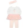 Little Me Clothes for Baby Girls’ Tutu Shirt and Legging Set, 3 Months to 24 Months(Seashell Pink)