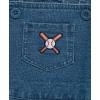 Little Me baby-boys 2-piece Tee Shirt and Shortall Set(Denim Blue)