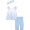 Little Me Baby Girls’ 3-Piece Tunic, Pant and Headband Set, 3-24 Months(Windsurfer/White)