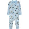 Little Me Clothes for Baby Boys’ Zip Front Pajama Footie, 12-24 Months(Nantucket Blue)