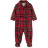Little Me Clothes for Baby Boys’ and Girls’ Christmas Matching Plaid Pajamas and Nightgowns, 3 Months up to Girls 10(Boy Plaid Footie)
