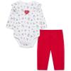 Little Me Clothes for Baby Girls’ Holiday Bodysuit and Dress Set, 3 Months – 12 Months(Christmas Red Holiday)