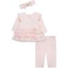 Little Me Clothes for Baby Girls’ Tutu Shirt and Legging Set, 3 Months to 24 Months(Barely Pink/Gold Dot Shine)
