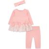 Little Me Clothes for Baby Girls’ Tutu Shirt and Legging Set, 3 Months to 24 Months(Quartz Pink/Marshmallow)