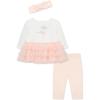 Little Me Clothes for Baby Girls’ Tutu Shirt and Legging Set, 3 Months to 24 Months(Seashell Pink)