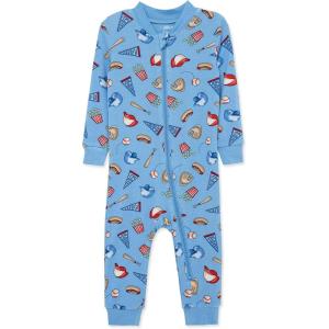 Little Me Clothes for Baby Boys’ Zip Front Pajama Footie, 12-24 Months(Little Boy Blue)