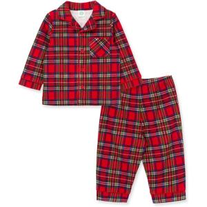 Little Me Clothes for Baby Boys’ and Girls’ Christmas Matching Plaid Pajamas and Nightgowns, 3 Months up to Girls 10(Plaid Coat Pj)