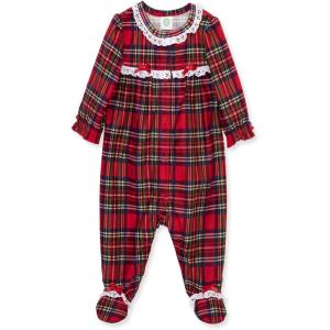 Little Me Clothes for Baby Boys’ and Girls’ Christmas Matching Plaid Pajamas and Nightgowns, 3 Months up to Girls 10(Xmas Holiday Christmas Plaid Footie Sleeper Girls)