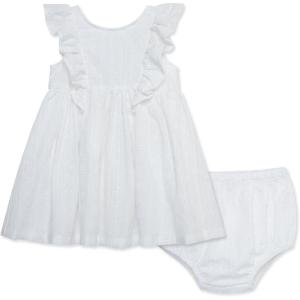 Little Me Clothes for Baby Girls’ Sundress with Panty, 12 Months – 4 Toddler(White)