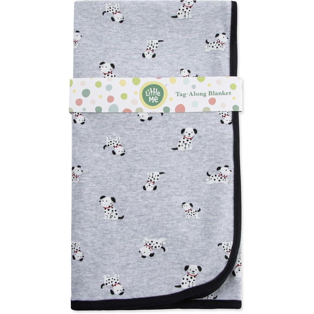 imageLittle Me Blankets for Baby Girls Blankets for Baby Bunnies Swaddling Receiving BlanketDalmatians