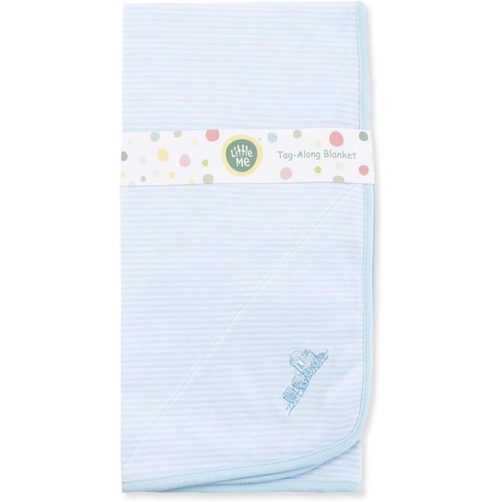 imageLittle Me Blankets for Baby Girls Blankets for Baby Bunnies Swaddling Receiving BlanketThank Heaven