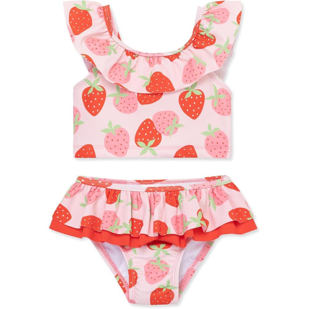imageLittle Me Clothes for Baby Girls TwoPiece Tankini Swimsuit 03 Months 4 ToddlerChrystal Rose