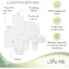 Little Me Baby Layette Gift Set – Clothes, Outfits, Essentials for Girls & Boys, Newborns, 3 and 6 Months(Softest White)