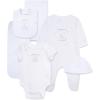 Little Me Baby Layette Gift Set – Clothes, Outfits, Essentials for Girls & Boys, Newborns, 3 and 6 Months(White Welcome)