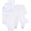 Little Me Baby Layette Gift Set – Clothes, Outfits, Essentials for Girls & Boys, Newborns, 3 and 6 Months(White Welcome)
