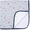 Little Me Blankets for Baby Girls’ Blankets for Baby Bunnies Swaddling Receiving Blanket(Black and White)
