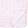 Little Me Blankets for Baby Girls’ Blankets for Baby Bunnies Swaddling Receiving Blanket(Damask Scroll)