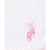 Little Me Blankets for Baby Girls’ Blankets for Baby Bunnies Swaddling Receiving Blanket(Prima Ballerina)