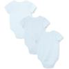 Little Me Clothes for Baby 3-Pack 100% Cotton Scratch Free Tag Bodysuits, Newborn to 9 Months(Blue/Multi Bear)