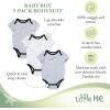 Little Me Clothes for Baby 3-Pack 100% Cotton Scratch Free Tag Bodysuits, Newborn to 9 Months(Cuddly Puppy)