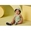 Little Me Clothes for Baby Boys’ Check Sunsuit and Hat Set, Blue, 6 Months