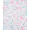 Little Me Clothes for Baby Girls’ 100% Cotton Scratch-Free Tag Footie Sleeper, Preemie to 9 Months(Watercolor)
