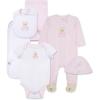 Little Me Baby Layette Gift Set – Clothes, Outfits, Essentials for Girls & Boys, Newborns, 3 and 6 Months(Pink)