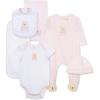 Little Me Baby Layette Gift Set – Clothes, Outfits, Essentials for Girls & Boys, Newborns, 3 and 6 Months(Pink Bear)