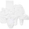 Little Me Baby Layette Gift Set – Clothes, Outfits, Essentials for Girls & Boys, Newborns, 3 and 6 Months(Softest White)