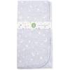 Little Me Blankets for Baby Girls’ Blankets for Baby Bunnies Swaddling Receiving Blanket(Grey Moon and Stars)