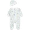 Little Me Clothes for Baby Girls’ 100% Cotton Scratch-Free Tag Footie Sleeper, Preemie to 9 Months(Dainty Blossoms)
