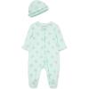 Little Me Clothes for Baby Girls’ 100% Cotton Scratch-Free Tag Footie Sleeper, Preemie to 9 Months(Delicate Floral)