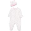Little Me Clothes for Baby Girls’ 100% Cotton Scratch-Free Tag Footie Sleeper, Preemie to 9 Months(Joyful Bear)