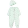 Little Me Clothes for Baby Girls’ 100% Cotton Scratch-Free Tag Footie Sleeper, Preemie to 9 Months(Petite Rose)