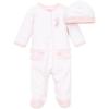 Little Me Clothes for Baby Girls’ 100% Cotton Scratch-Free Tag Footie Sleeper, Preemie to 9 Months(Prima Ballerina)