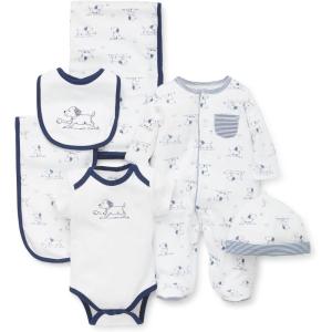Little Me Baby Layette Gift Set – Clothes, Outfits, Essentials for Girls & Boys, Newborns, 3 and 6 Months(Puppy Toile)