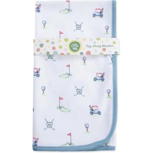 Little Me Blankets for Baby Girls’ Blankets for Baby Bunnies Swaddling Receiving Blanket(Blue Golf Club)