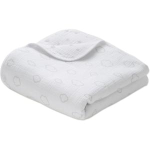 Little Me Blankets for Baby Girls’ Blankets for Baby Bunnies Swaddling Receiving Blanket(Clouds)