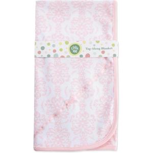 Little Me Blankets for Baby Girls’ Blankets for Baby Bunnies Swaddling Receiving Blanket(Damask Scroll)