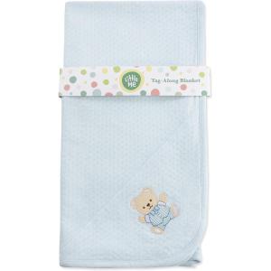 Little Me Blankets for Baby Girls’ Blankets for Baby Bunnies Swaddling Receiving Blanket(Light Blue Cute Bear)