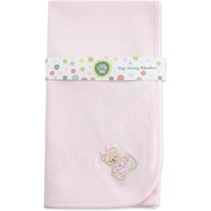Little Me Blankets for Baby Girls’ Blankets for Baby Bunnies Swaddling Receiving Blanket(Pink Sweet Bear)