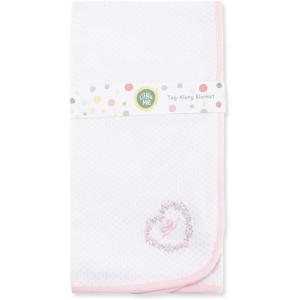 Little Me Blankets for Baby Girls’ Blankets for Baby Bunnies Swaddling Receiving Blanket(Thank Heaven Pink)