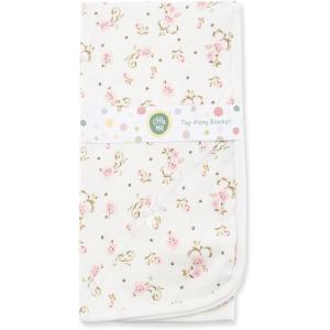 Little Me Blankets for Baby Girls’ Blankets for Baby Bunnies Swaddling Receiving Blanket(Vintage Rose)