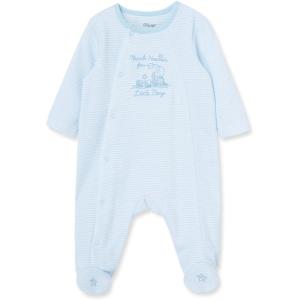 Little Me Clothes for Baby Boys’ 100% Cotton Scratch-Free Tag Footie Sleeper, Preemie to 9 Months(Thank Heaven)
