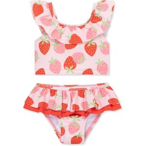 Little Me Clothes for Baby Girls’ Two-Piece Tankini Swimsuit, 0-3 Months – 4 Toddler(Chrystal Rose)