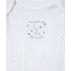 Little Me Baby Gender Neutral 3-Pack Short Sleeve Bodysuit Scratch Free 100% Cotton, Quick Snap Closures, Newborn to 9 Months(White Print)