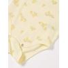 Little Me Baby Gender Neutral 3-Pack Short Sleeve Bodysuit Scratch Free 100% Cotton, Quick Snap Closures, Newborn to 9 Months(Yellow/Multi)