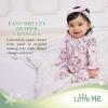 Little Me Clothes for Baby Girls 100% Cotton 2Pc Zipper Closure Footie and Headband Set, Baby Essentials, Preemie to 9 Months(Dream Floral)